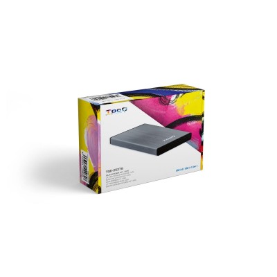 TooQ TQE-2527G caja para disco duro externo Caja de disco duro (HDD) Negro, Gris 2.5"
