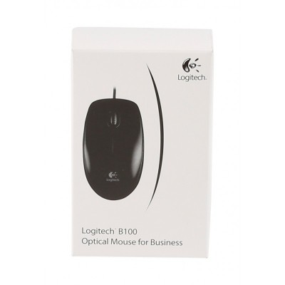 Logitech B100 ratón Ambidextro USB tipo A Óptico 800 DPI