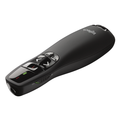 Logitech R400 apuntador inalámbricos RF Negro