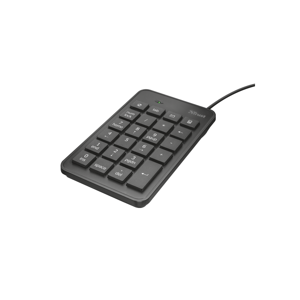 Trust 22221 teclado numérico PortátilPC USB Negro