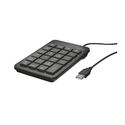 Trust 22221 teclado numérico PortátilPC USB Negro