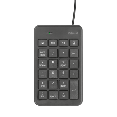 Trust 22221 teclado numérico PortátilPC USB Negro