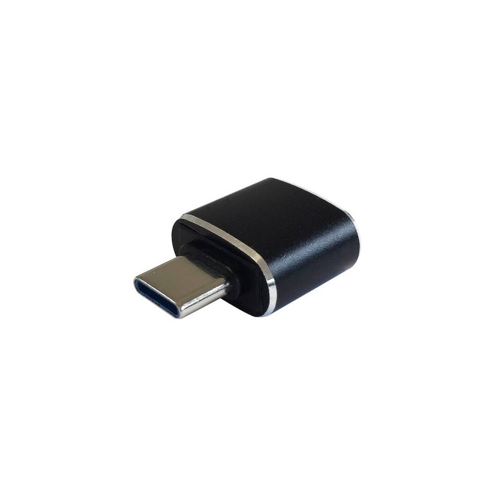 AISENS Mini adaptador USB 3.1 Gen2 3A, tipo USB-CM-AH, Negro