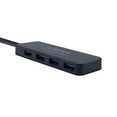 AISENS Hub USB 3.0, Tipo AM - 4 x Tipo AH, Negro, 30 cm