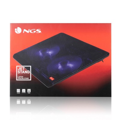 NGS Jetstand almohadilla fría 39,6 cm (15.6") 1000 RPM Negro