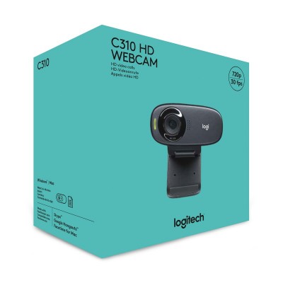 Logitech C310 HD cámara web 5 MP 1280 x 720 Pixeles USB Negro