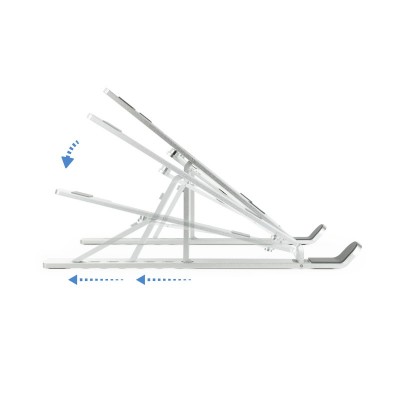 TooQ TQLRS0033-AL soporte para ordenador portátil Soporte para ordenador portátil y tableta Plata 38,1 cm (15")