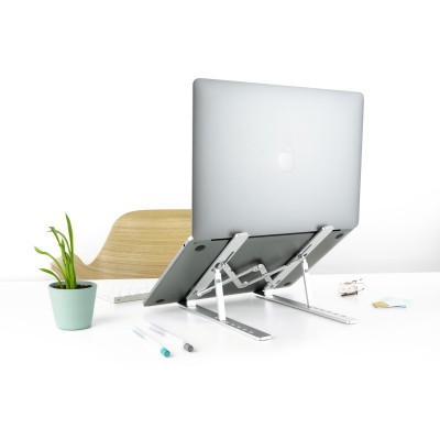 TooQ TQLRS0033-AL soporte para ordenador portátil Soporte para ordenador portátil y tableta Plata 38,1 cm (15")