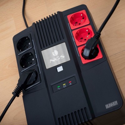 NGS Fortress Bunker sistema de alimentación ininterrumpida (UPS) En espera (Fuera de línea) o Standby (Offline) 0,6 kVA 350 W 6