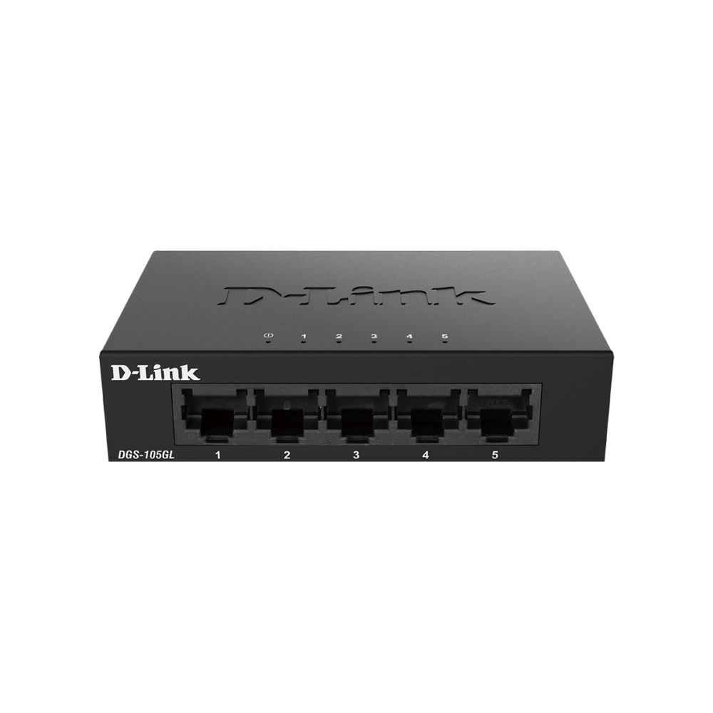 D-Link DGS-105GLE switch No administrado Gigabit Ethernet (101001000) Negro