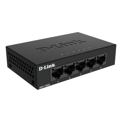 D-Link DGS-105GLE switch No administrado Gigabit Ethernet (101001000) Negro