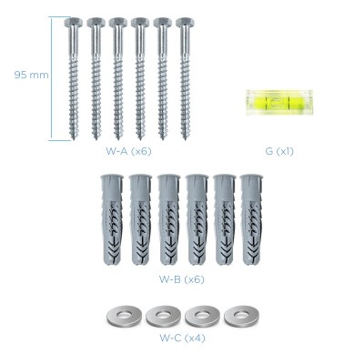 TooQ LP3790TN-B soporte para TV 2,29 m (90") Negro