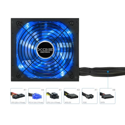 TooQ TQXGEII-800SAP unidad de fuente de alimentación 800 W 20+4 pin ATX ATX Negro