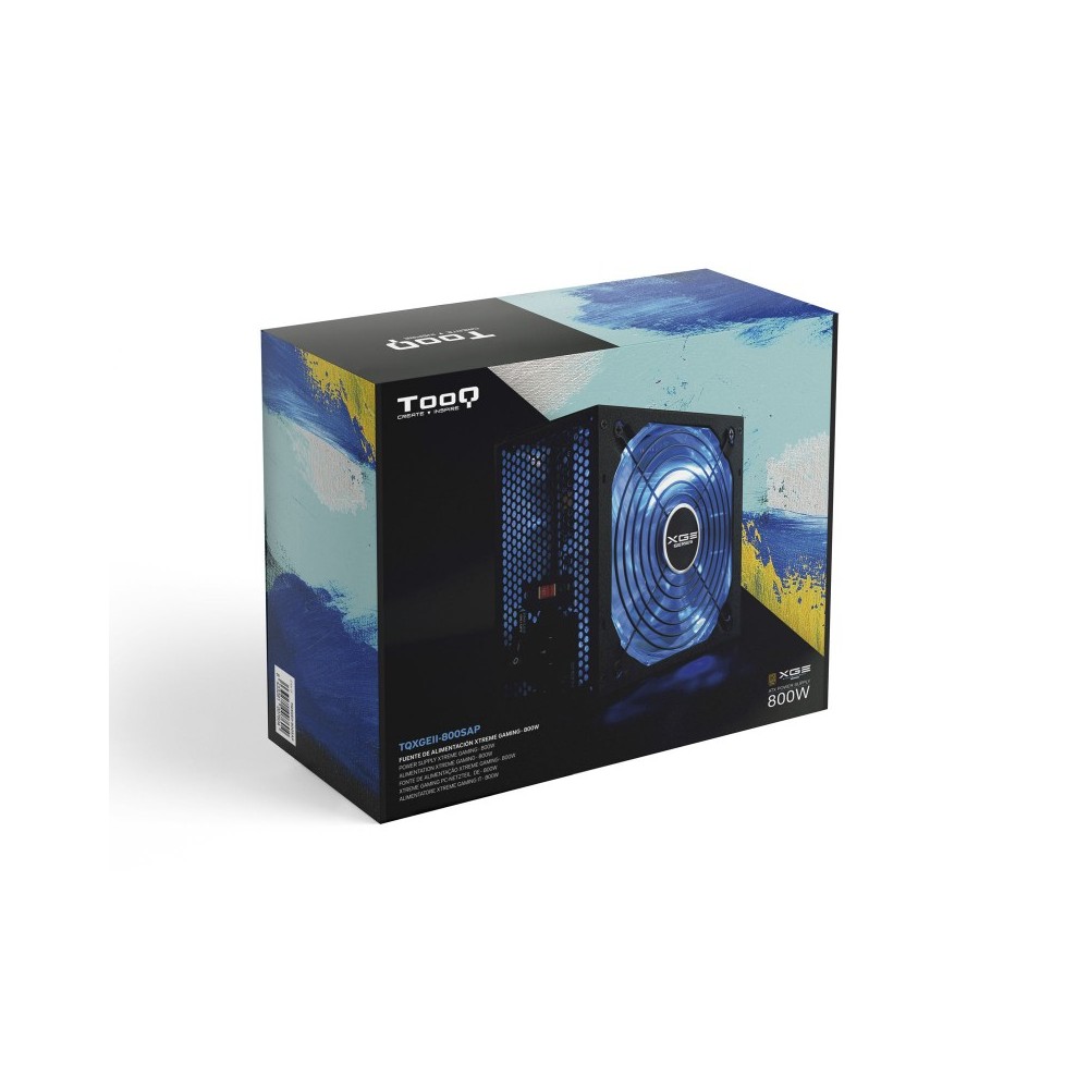 TooQ TQXGEII-800SAP unidad de fuente de alimentación 800 W 20+4 pin ATX ATX Negro