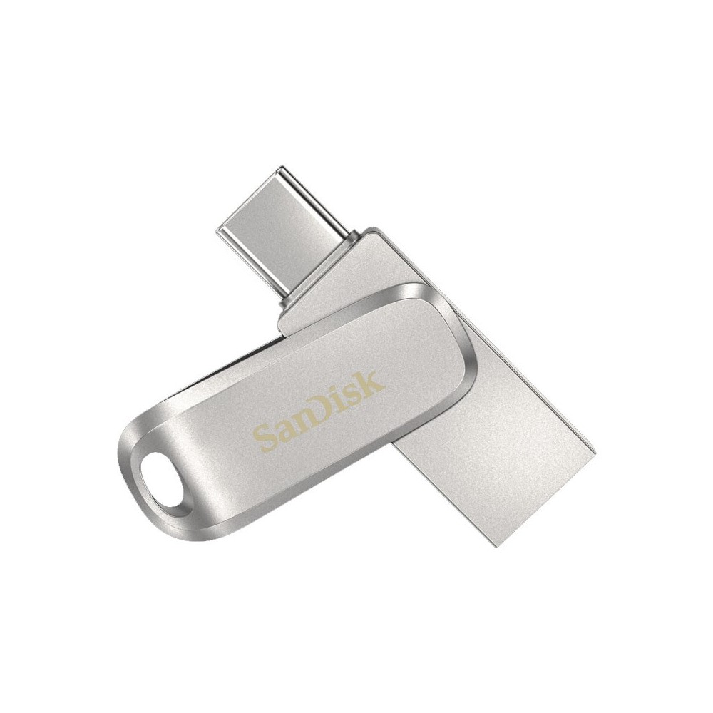 SanDisk Ultra Dual Drive Luxe unidad flash USB 1 TB USB Type-A  USB Type-C 3.2 Gen 1 (3.1 Gen 1) Acero inoxidable