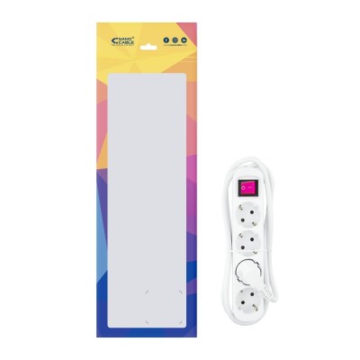 Nanocable Regleta de enchufes de 4 tomas con interruptor, 1.4 metros Blanca