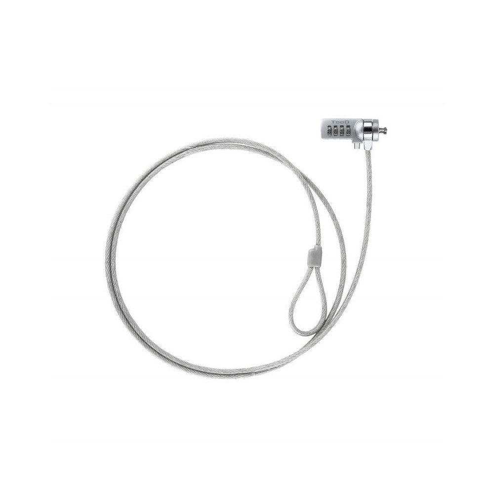 TooQ TQCLKC0015 cable antirrobo Plata 1,5 m