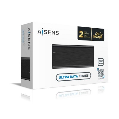 AISENS Caja Externa M.2 (NGFF) ASM2-008B NVMe a USB3.2 Gen2, Negra