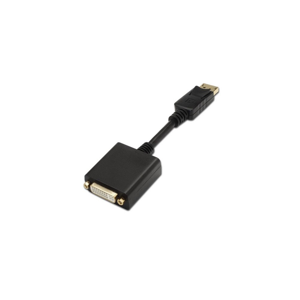 AISENS A125-0133 adaptador de cable de vídeo 0,15 m DisplayPort DVI Negro