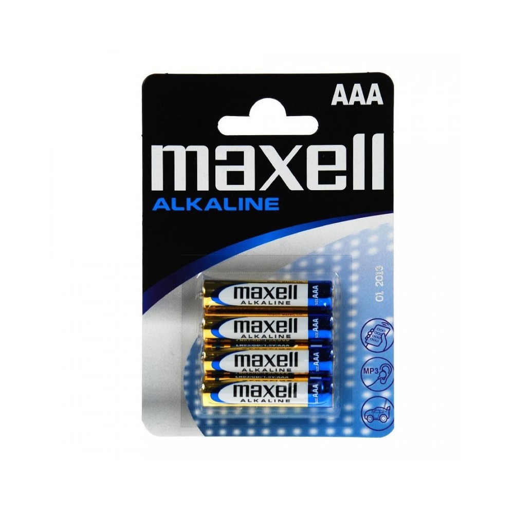 Maxell Battery Alkaline LR-03 AAA 4-Pack Batería de un solo uso Alcalino