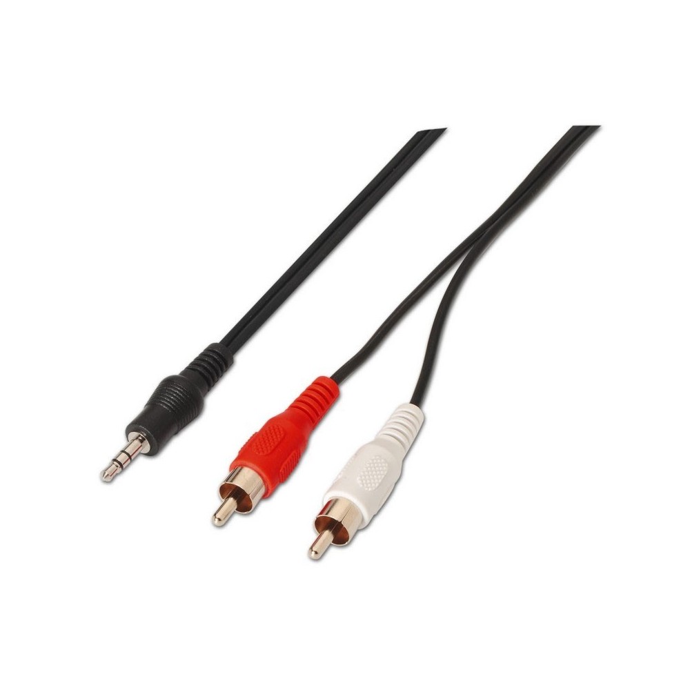 AISENS A128-0148 cable de audio 3 m 3,5mm 2 x RCA Negro