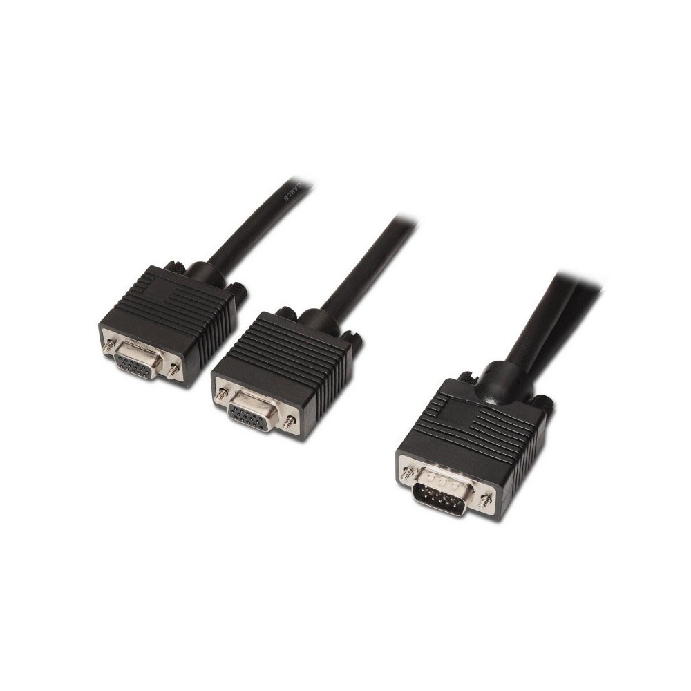 AISENS A113-0081 cable VGA 0,45 m VGA (D-Sub) 2 x VGA (D-Sub) Negro