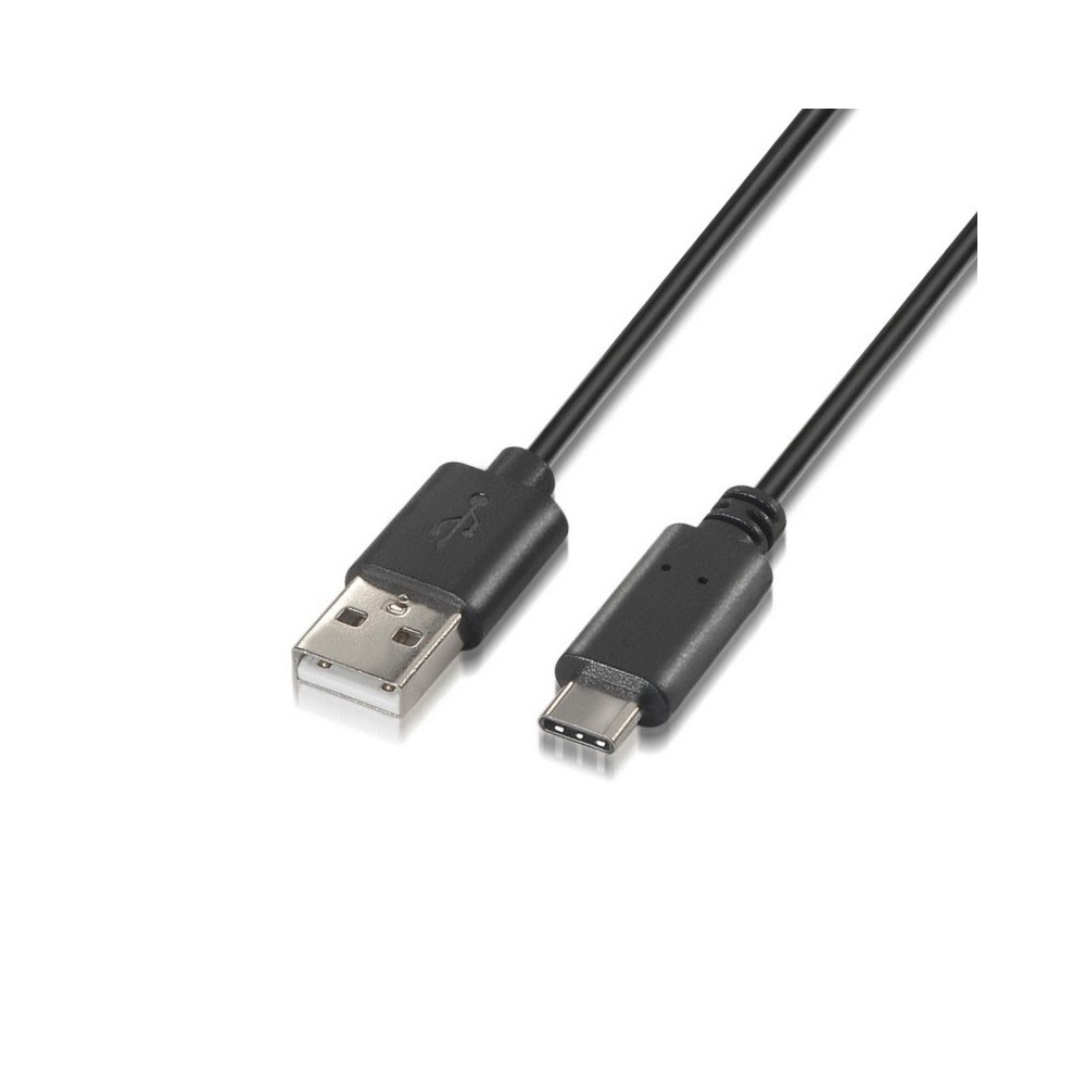AISENS A107-0051 cable USB 1 m USB 2.0 USB A USB C Negro