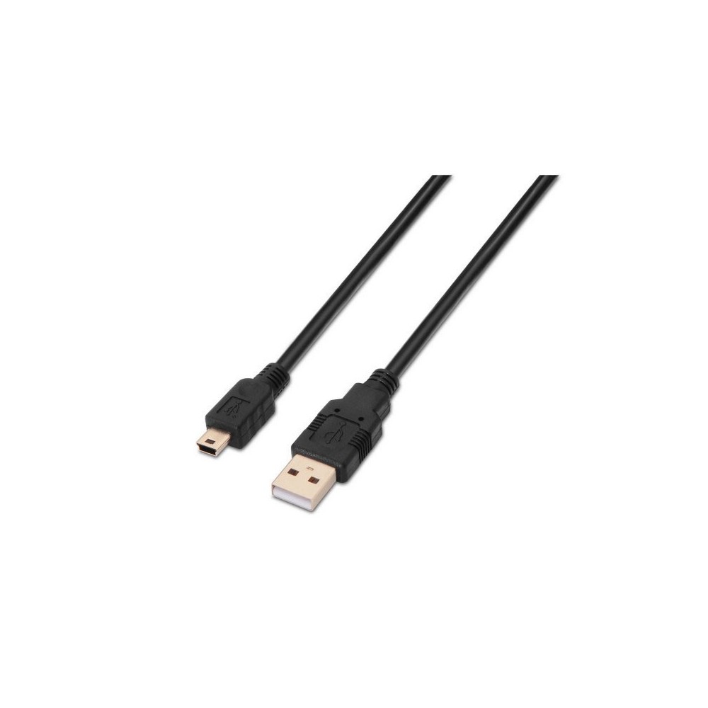 AISENS A101-0024 cable USB 1 m USB 2.0 USB A Mini-USB B Negro