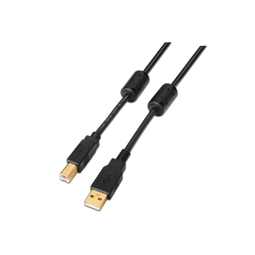 AISENS A101-0011 cable USB 5 m USB 2.0 USB A USB B Negro