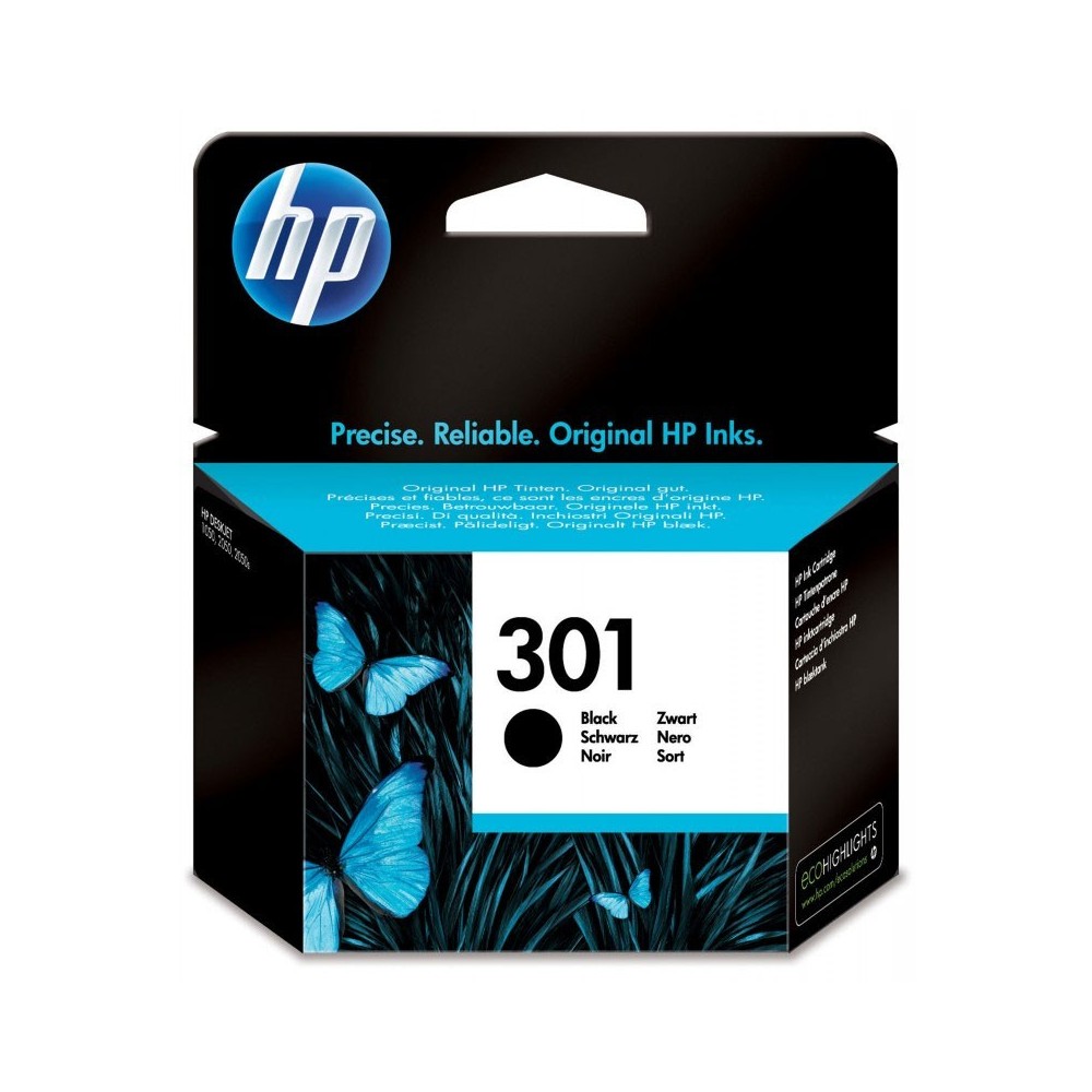 HP Cartucho de tinta original 301 negro