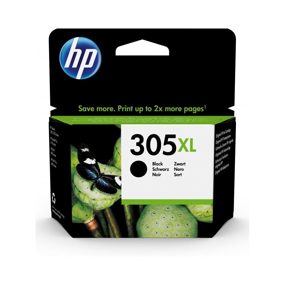 HP Cartucho de tinta Original 305XL de alta capacidad negro
