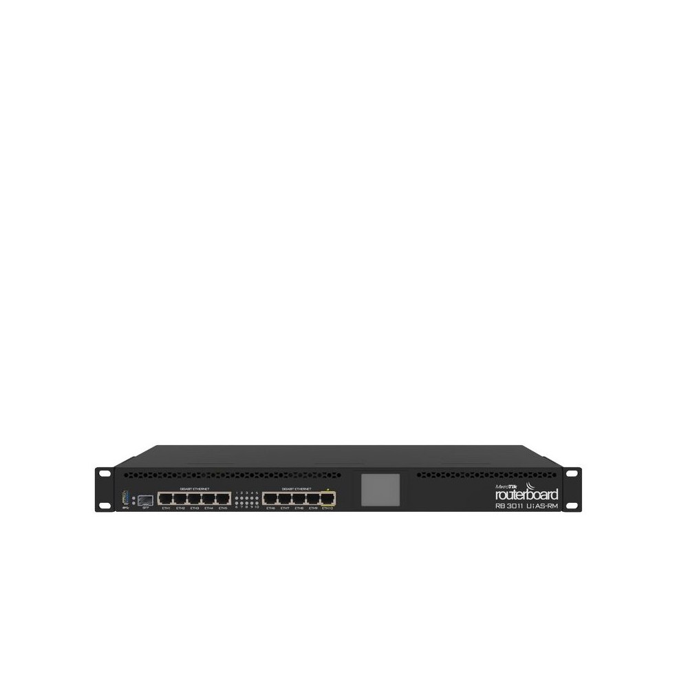 Mikrotik RB3011UIAS-RM router Gigabit Ethernet Negro