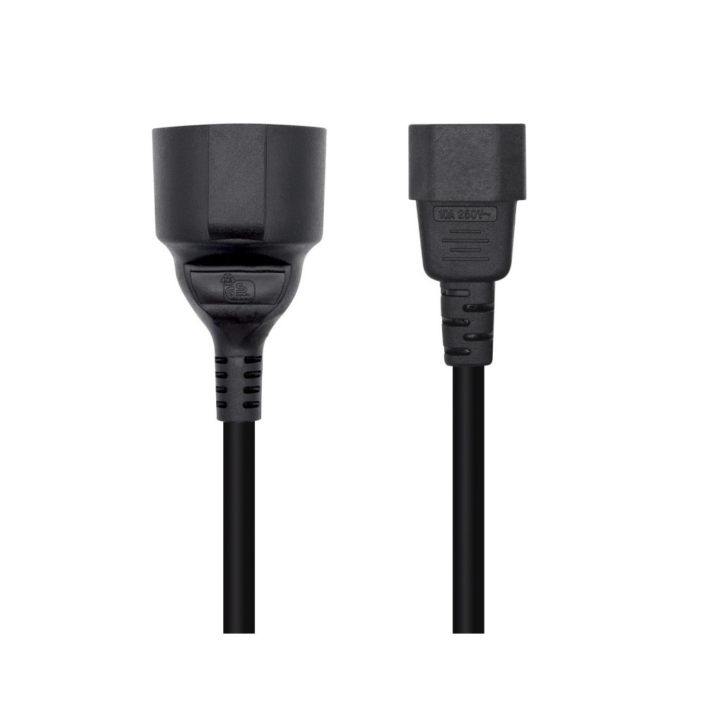 AISENS Cable Alimentación 16A, C14M A CEE7H, 25cm