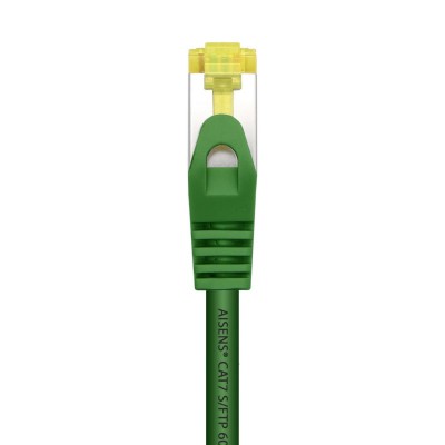 AISENS Cable De Red Latiguillo RJ45 LSZH Cat.7 600 MHz SFTP PIMF AWG26, Verde, 1.0 m