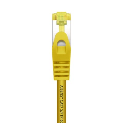 AISENS Cable De Red Latiguillo RJ45 LSZH Cat.7 600 MHz SFTP PIMF AWG26, Amarillo, 1.0 m