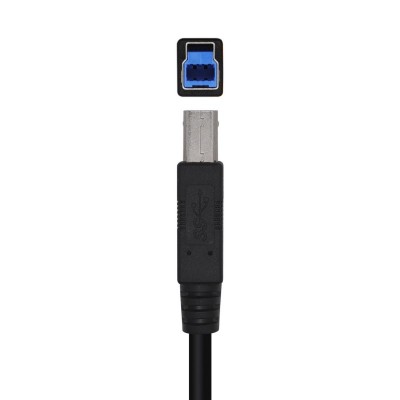 AISENS Cable USB 3.0 Impresora Tipo AM-BM, Negro, 2.0m