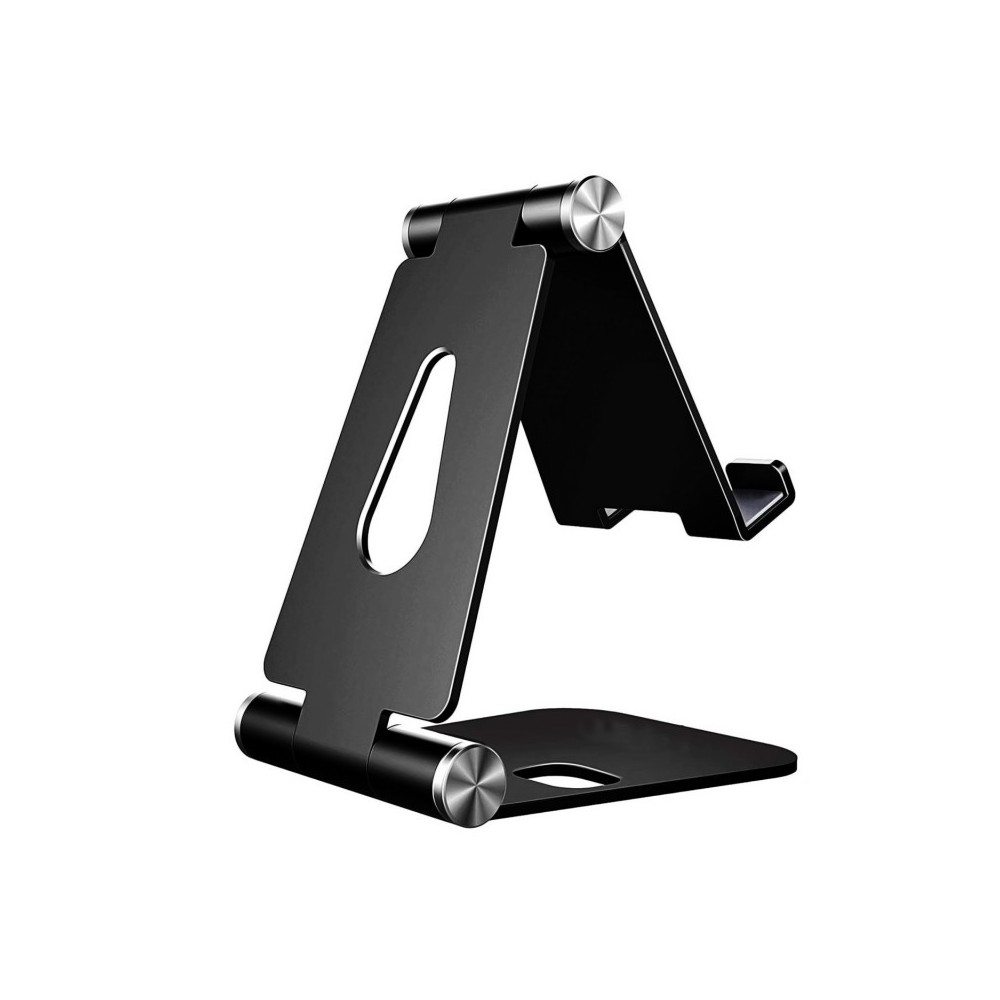 AISENS Soporte De Sobremesa Tamaño M Ajustable (2 Pivotes) Para Movil  Tablet, Negro