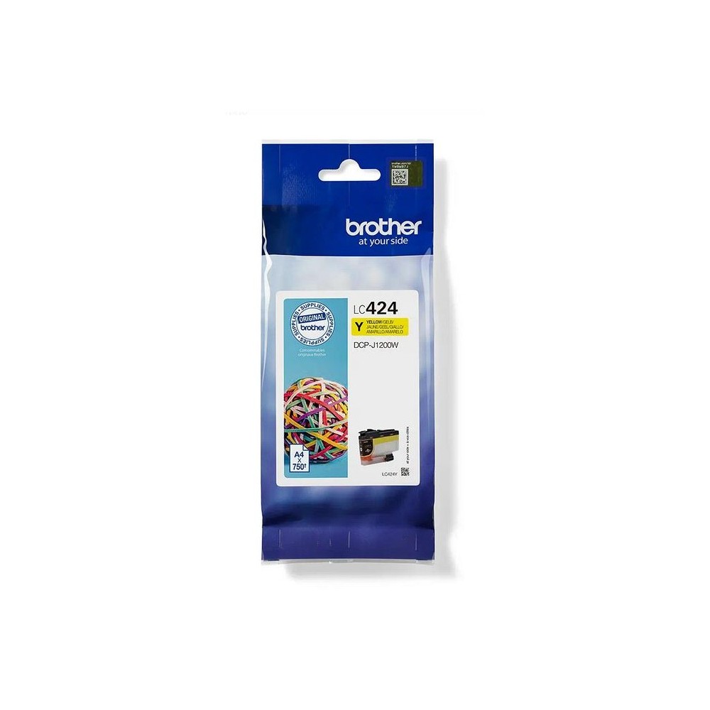 Brother LC-424Y cartucho de tinta 1 pieza(s) Original Amarillo