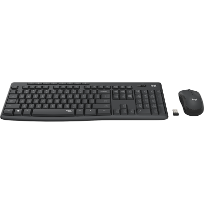 Logitech MK295 Silent Wireless Combo teclado Ratón incluido USB QWERTY Español Grafito