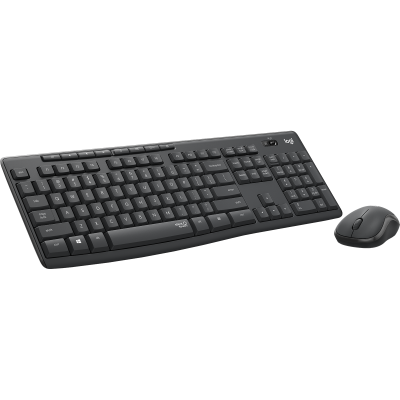 Logitech MK295 Silent Wireless Combo teclado Ratón incluido USB QWERTY Español Grafito