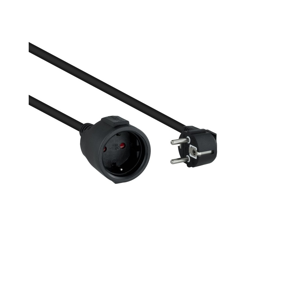 Nanocable Cable de Alimentación Alargador, Negro, 3 m