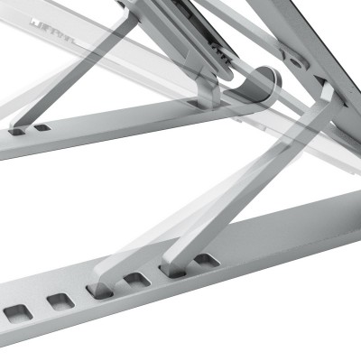 AISENS Soporte De Sobremesa Ajustable Para Portatil  Tablet, Plata