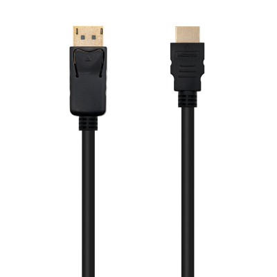 Nanocable Cable Conversor DISPLAYPORT a HDMI, DPM - HDMIM, Negro, 0.5 m