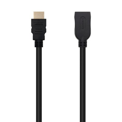 Nanocable Cable HDM 2.0 Prolongador AM-AH, Negro, 2 m