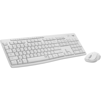 Logitech MK295 Silent Wireless Combo teclado Ratón incluido USB QWERTY Español Blanco