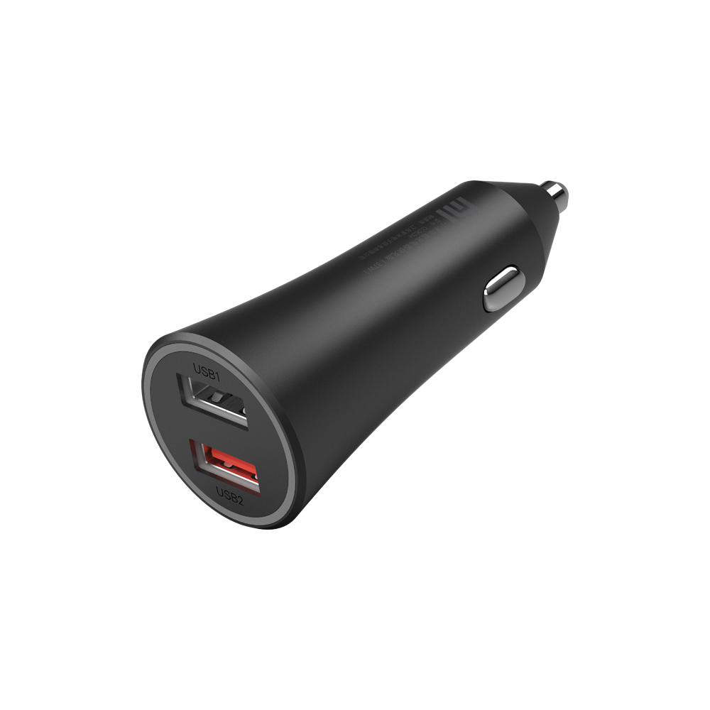 Xiaomi Mi 37W Dual-Port Car Charger Universal Negro Encendedor de cigarrillos Auto