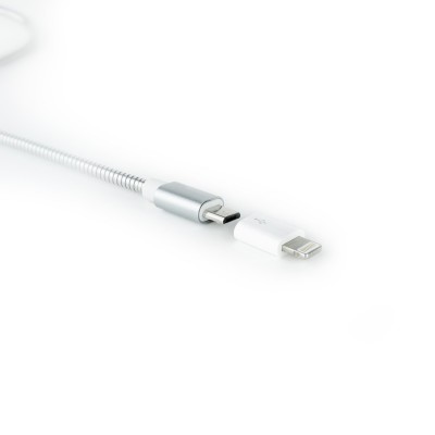 Nanocable Adaptador Lightning a Micro USB, LightningM-Micro BH Blanco