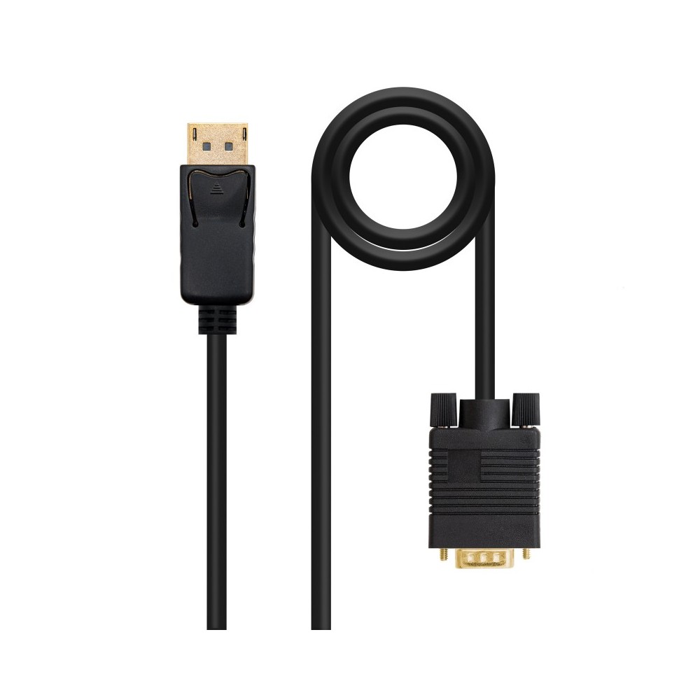 Nanocable Cable Conversor DisplayPort a VGA, DPM - VGAM, Negro, 1 m
