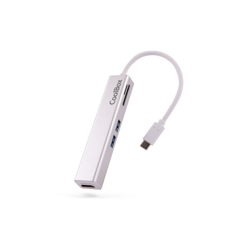 CoolBox miniDock USB-C Lite Alámbrico USB 3.2 Gen 1 (3.1 Gen 1) Type-C Blanco