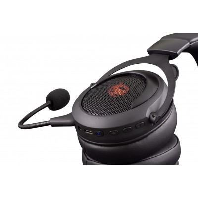 Deep Gaming RGB G01 PRO Auriculares Inalámbrico y alámbrico Diadema Juego USB Tipo C Negro